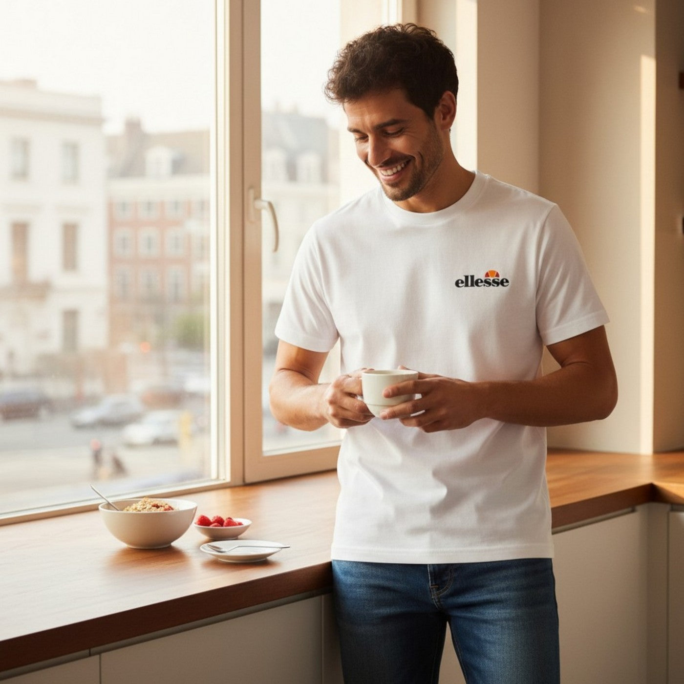 Camiseta de manga corta Ellesse Hombre - Blanco