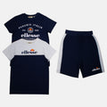 Pack of 2 Ellesse Boys' T-Shirts and Shorts - Navy