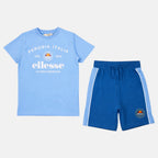 Pack of 2 Ellesse Boys' T-Shirts and Shorts - Blue/Navy