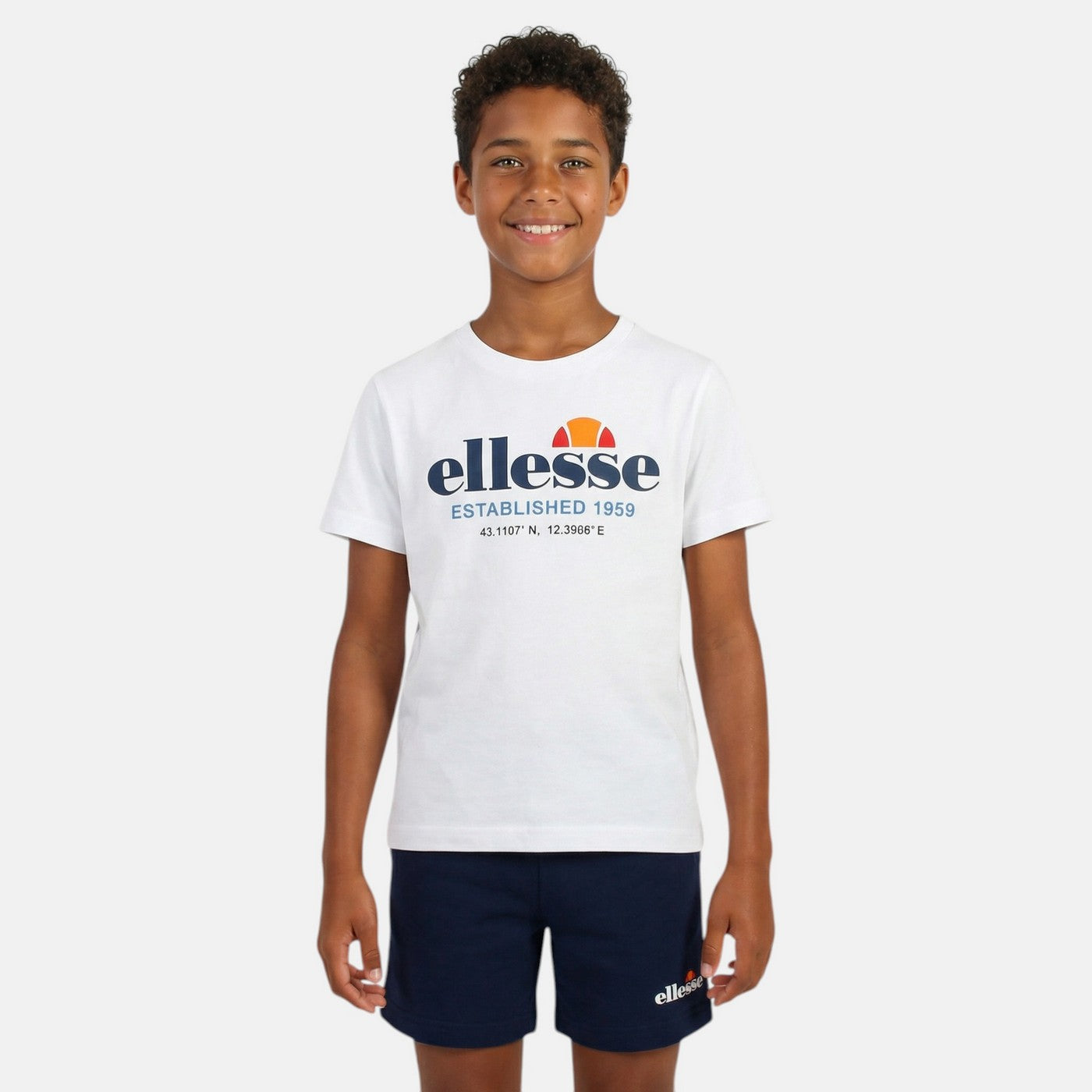 Pack of 2 Ellesse Boys' T-Shirts and Shorts - Blue/Navy