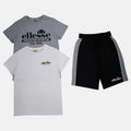 Pack De 2 T-Shirts Et Short Ellesse Garcon - Gris/Blanc