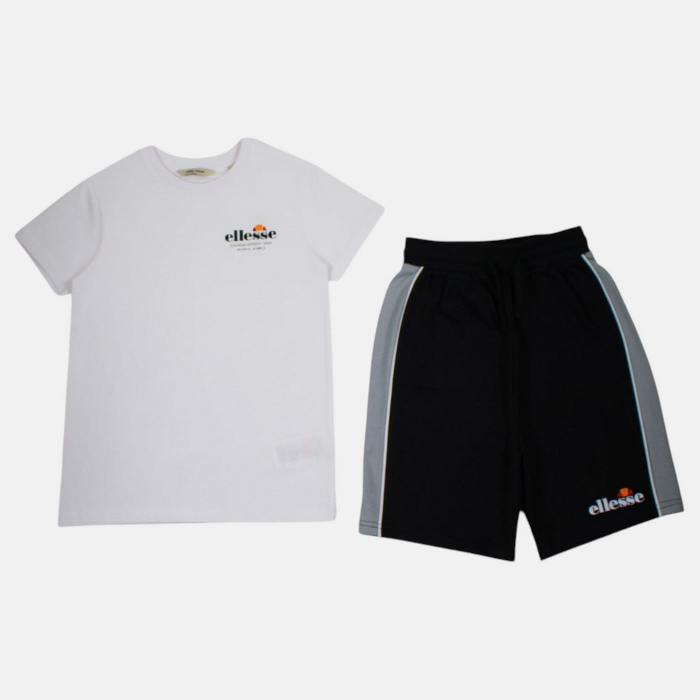 Pack De 2 T-Shirts Et Short Ellesse Garcon - Gris/Blanc