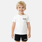 Pack de 2 Camisetas y Pantalones Cortos Ellesse Niño Gris/Blanco