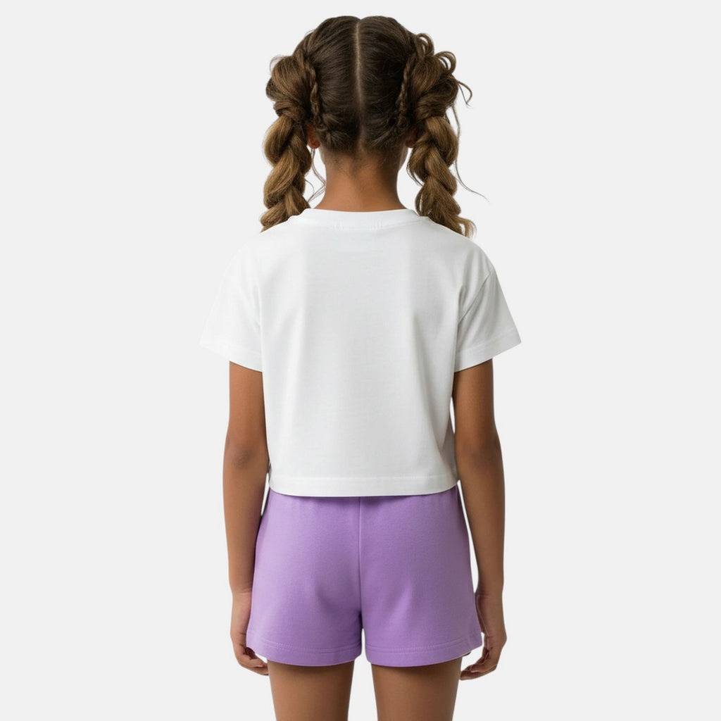 Pack De 2 T-Shirts Et Short Ellesse Fille - Violet/Blanc