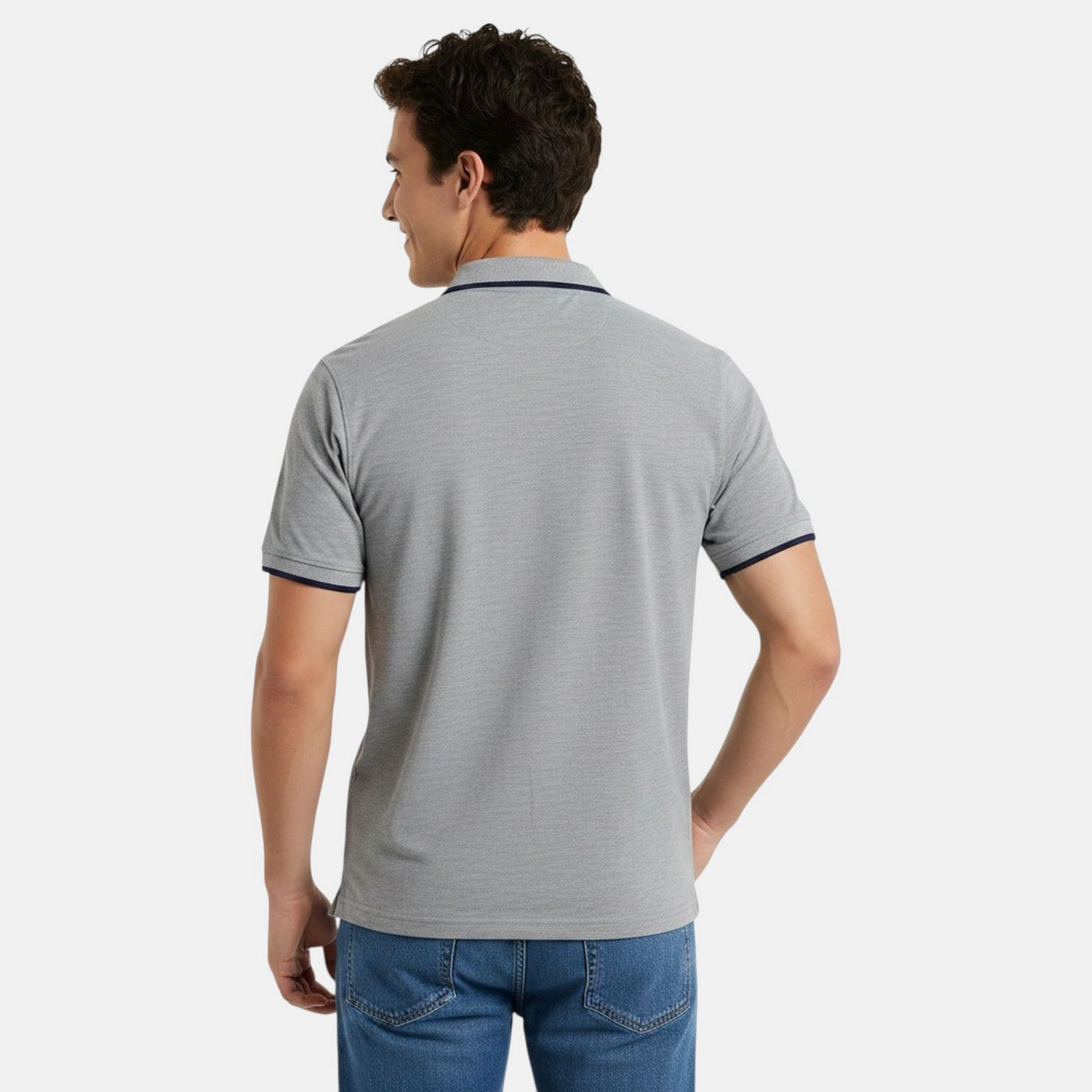 Ellesse Men's Short Sleeve Polo Shirt - Gray