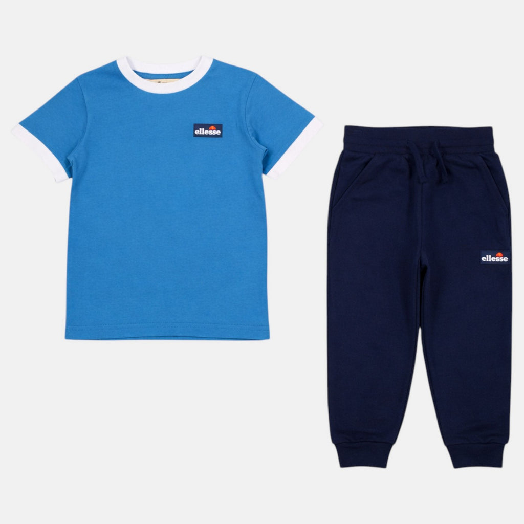Pack De 2 T-Shirts Et Pantalon De Jogging Ellesse Garcon - Blanc/Marine
