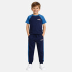 Pack de 2 Camisetas y Pantalones de Chándal Ellesse Niño - Azul Marino/Blanco