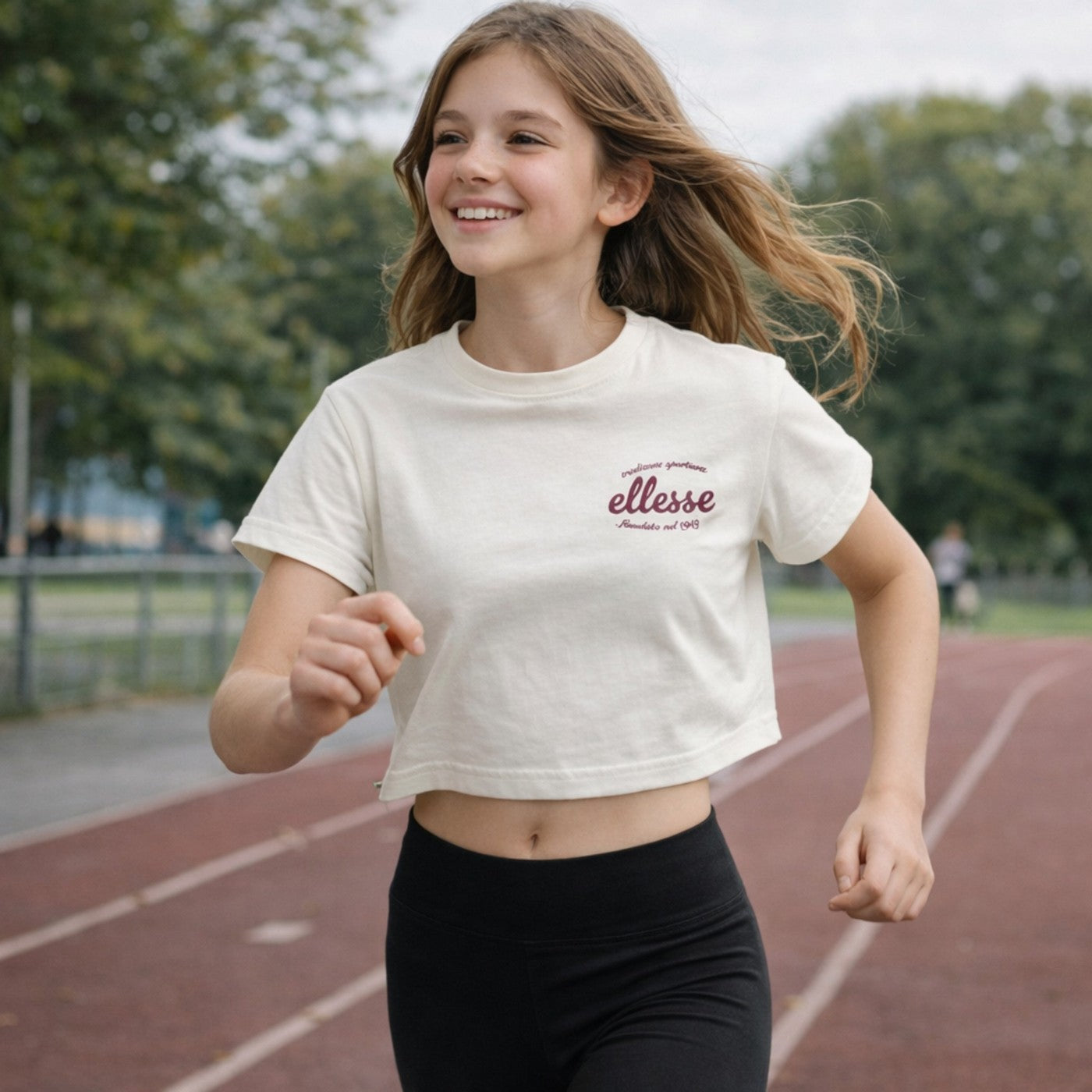 Camiseta de manga corta Ellesse Niña - Blanco