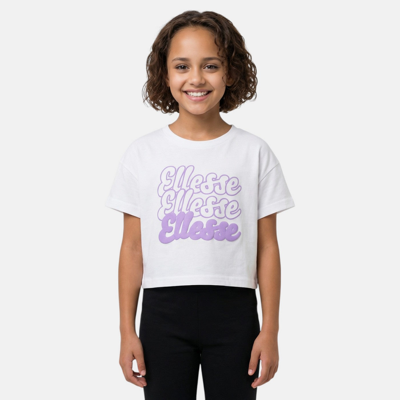 T-Shirt Manches Courtes Ellesse Fille - Blanc