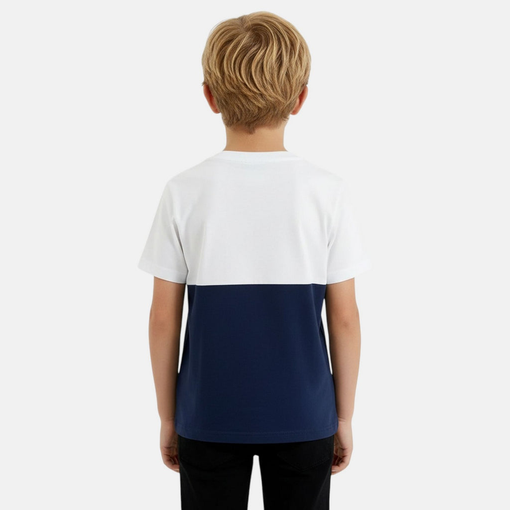 T-Shirt Manches Courtes Ellesse Garcon - Blanc