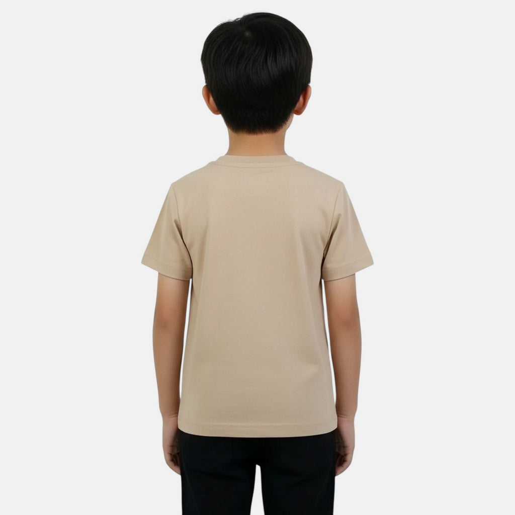 Ellesse Boys Short Sleeve T-Shirt - Beige