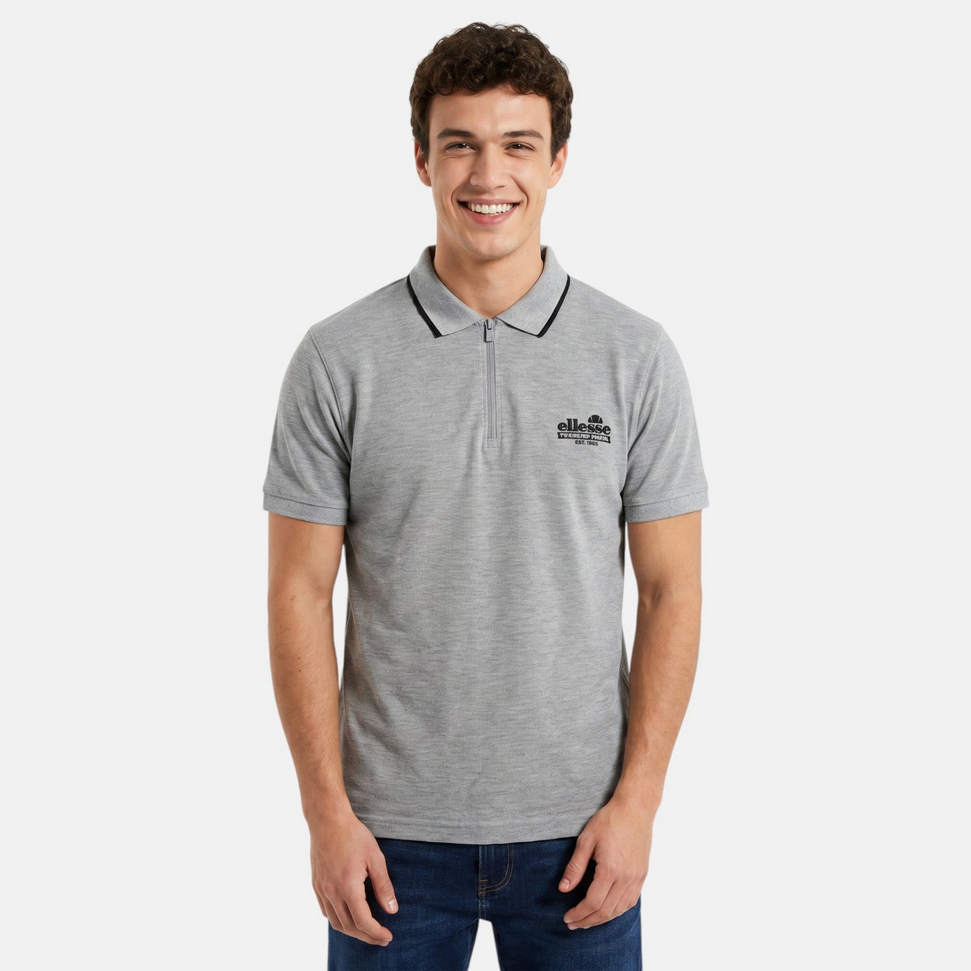 Polo de manga corta Ellesse Hombre - Gris