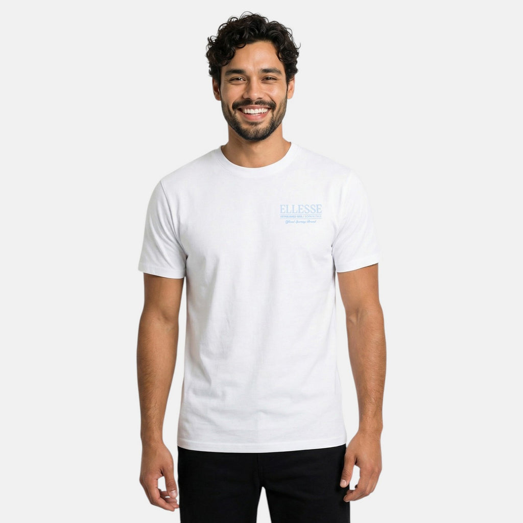 T-Shirt Manches Courtes Ellesse Homme - Blanc