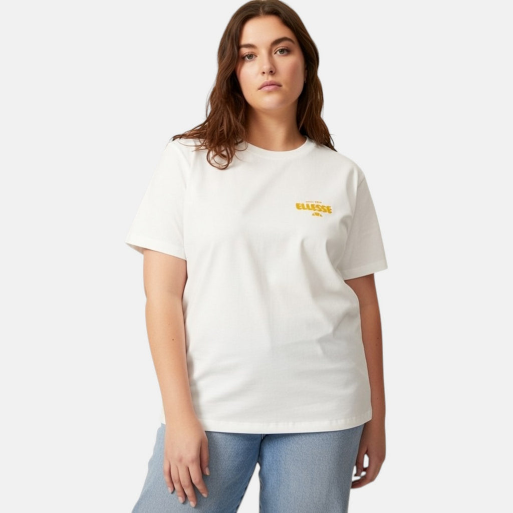 T-Shirt Manches Courtes Ellesse Femme - Blanc