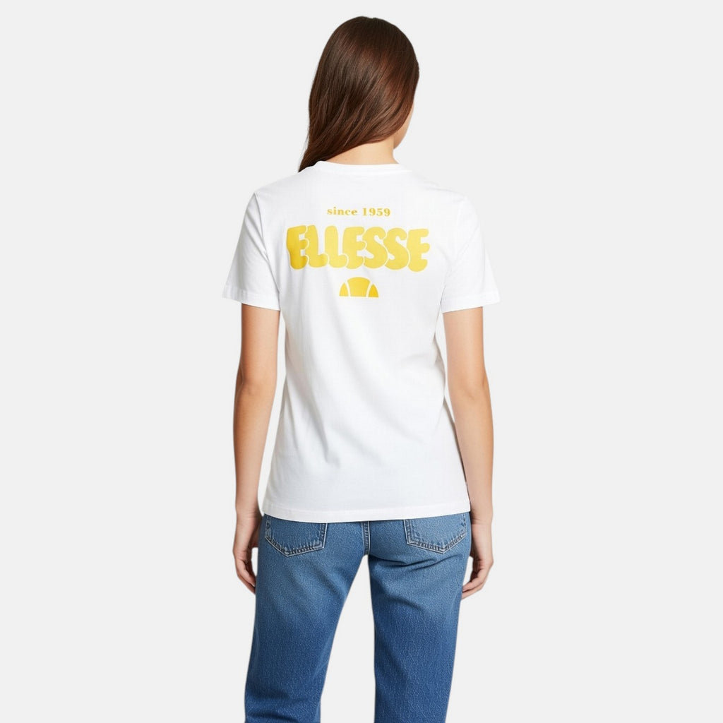 T-Shirt Manches Courtes Ellesse Femme - Blanc