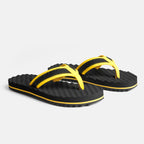 Children's Flip Flops - Black/Yellow - Men