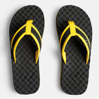 Children's Flip Flops - Black/Yellow - Men
