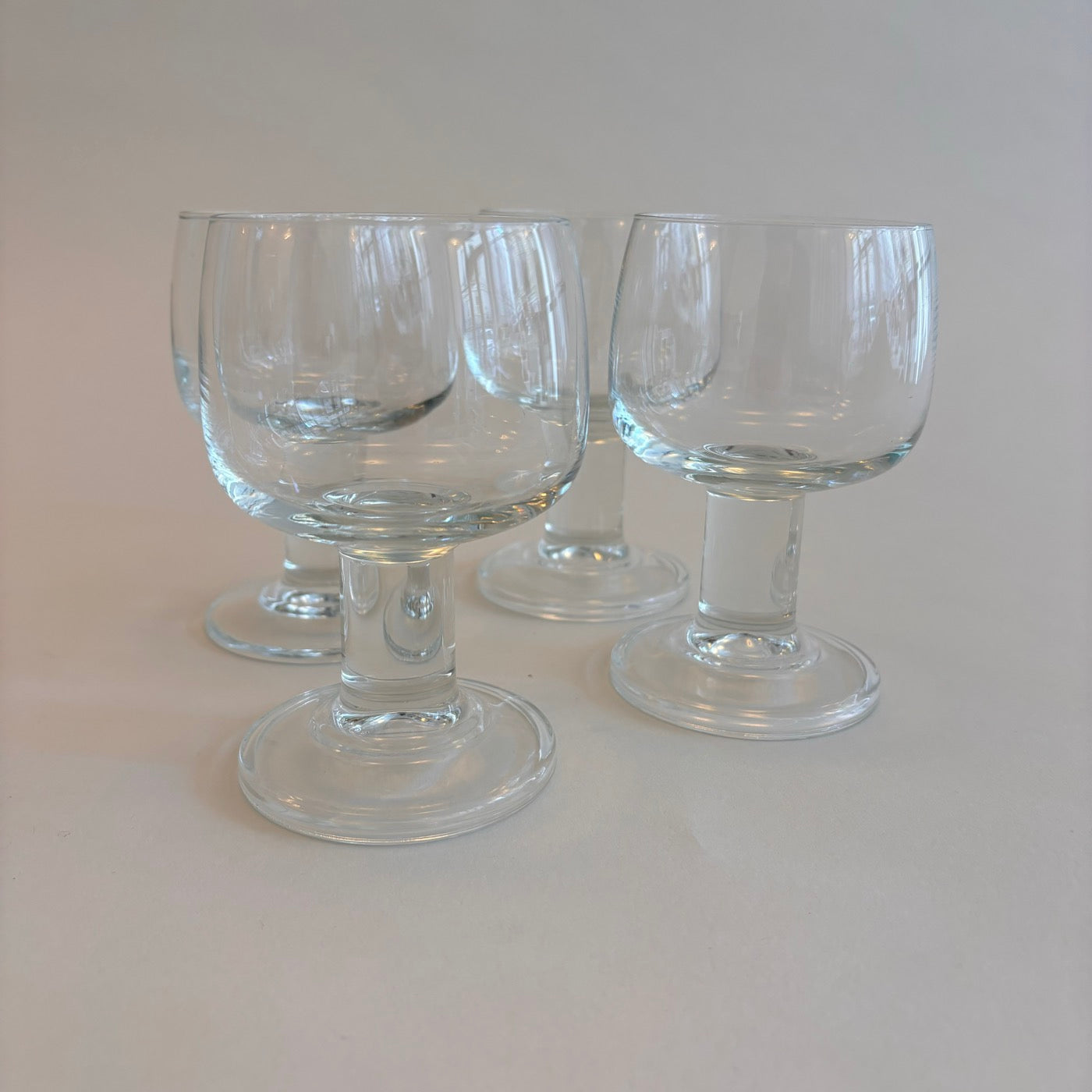 Set of 4 Stemmed Glasses