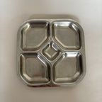 Plat En Inox Vintage