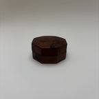 Boîte En Bois Octogonale Loupe D'Orme