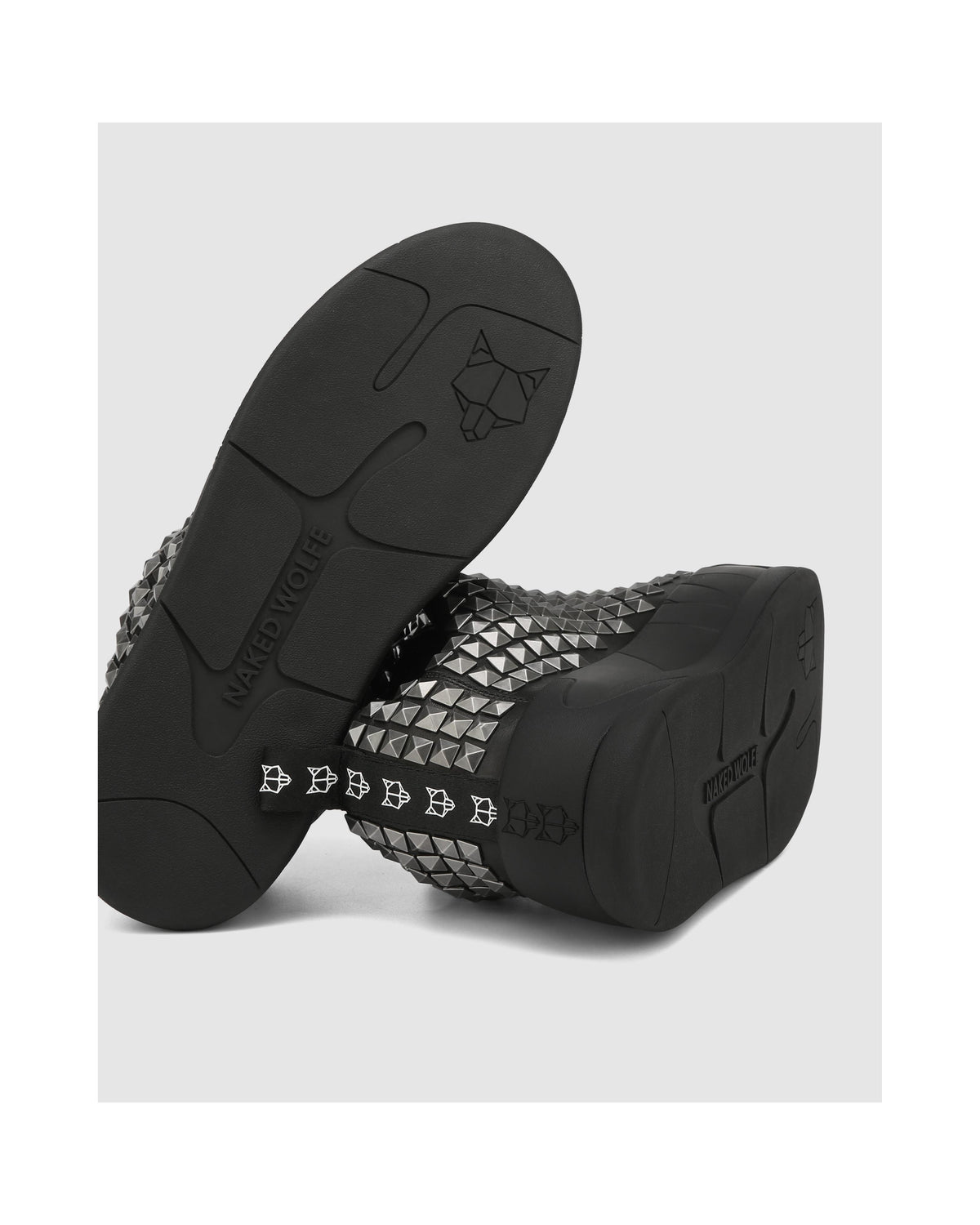 Claquettes Slide Stud - Noir Clouté - Homme