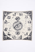 Petit Bandana Astral - Blanc - Femme - 100% Cachemire