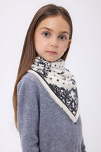 Kleine Bandana Astral - Wit - Kind - 100% Kasjmier