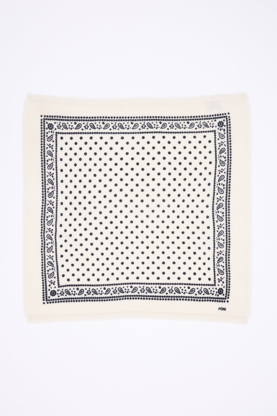 Small Dotty Bandana - White - Women