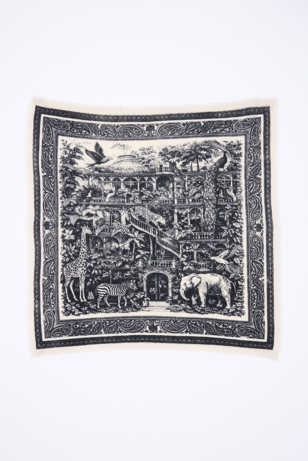 Petit Bandana Grande Serre - Noir - Homme - 100% Cachemire