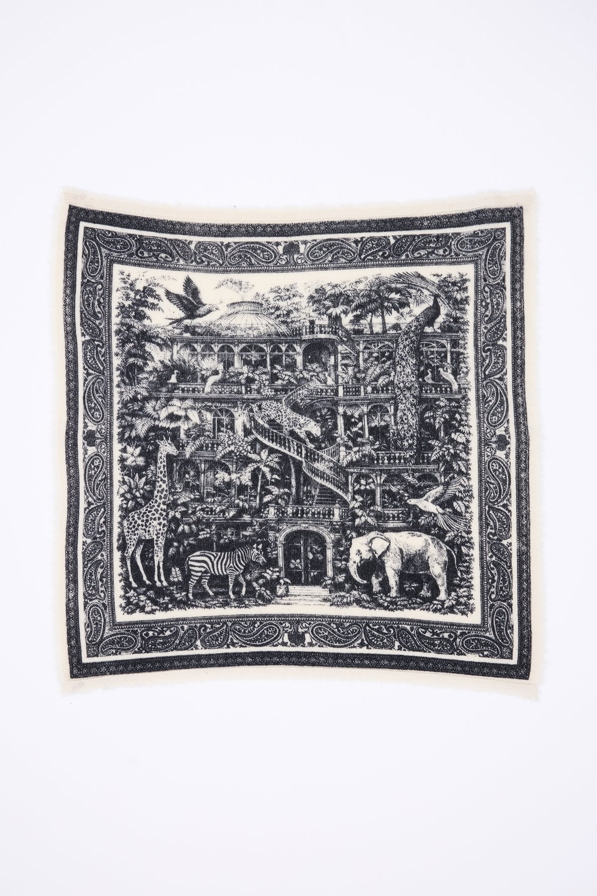 Petit Bandana Grande Serre - Noir - Homme - 100% Cachemire
