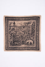 Petit Bandana Grande Serre - Beige Creme - Femme - 100% Cachemire