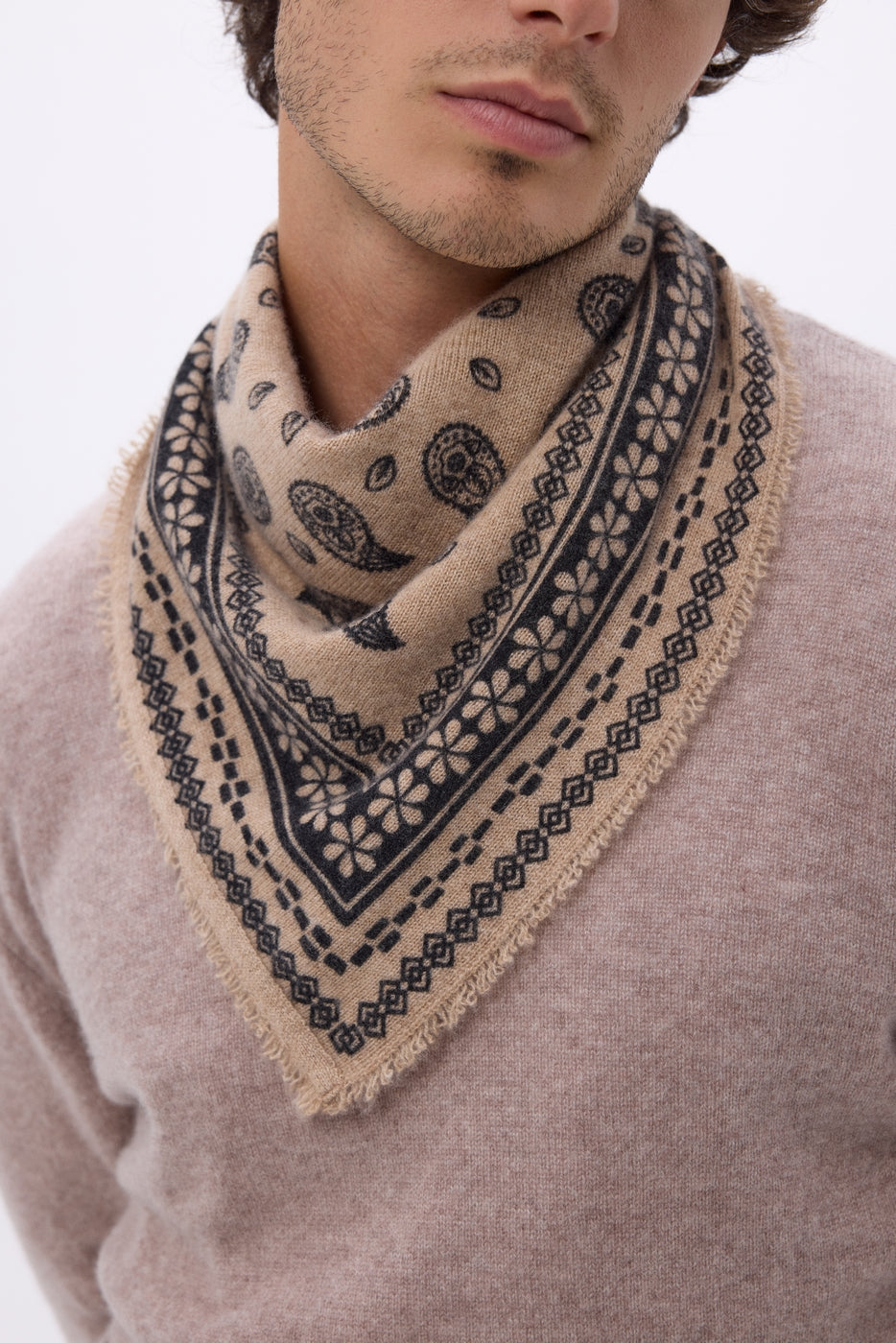 Bandana pequeño Peppy - Beige crema - Hombre