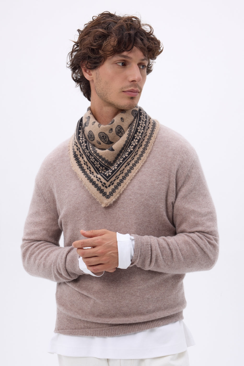 Bandana pequeño Peppy - Beige crema - Hombre