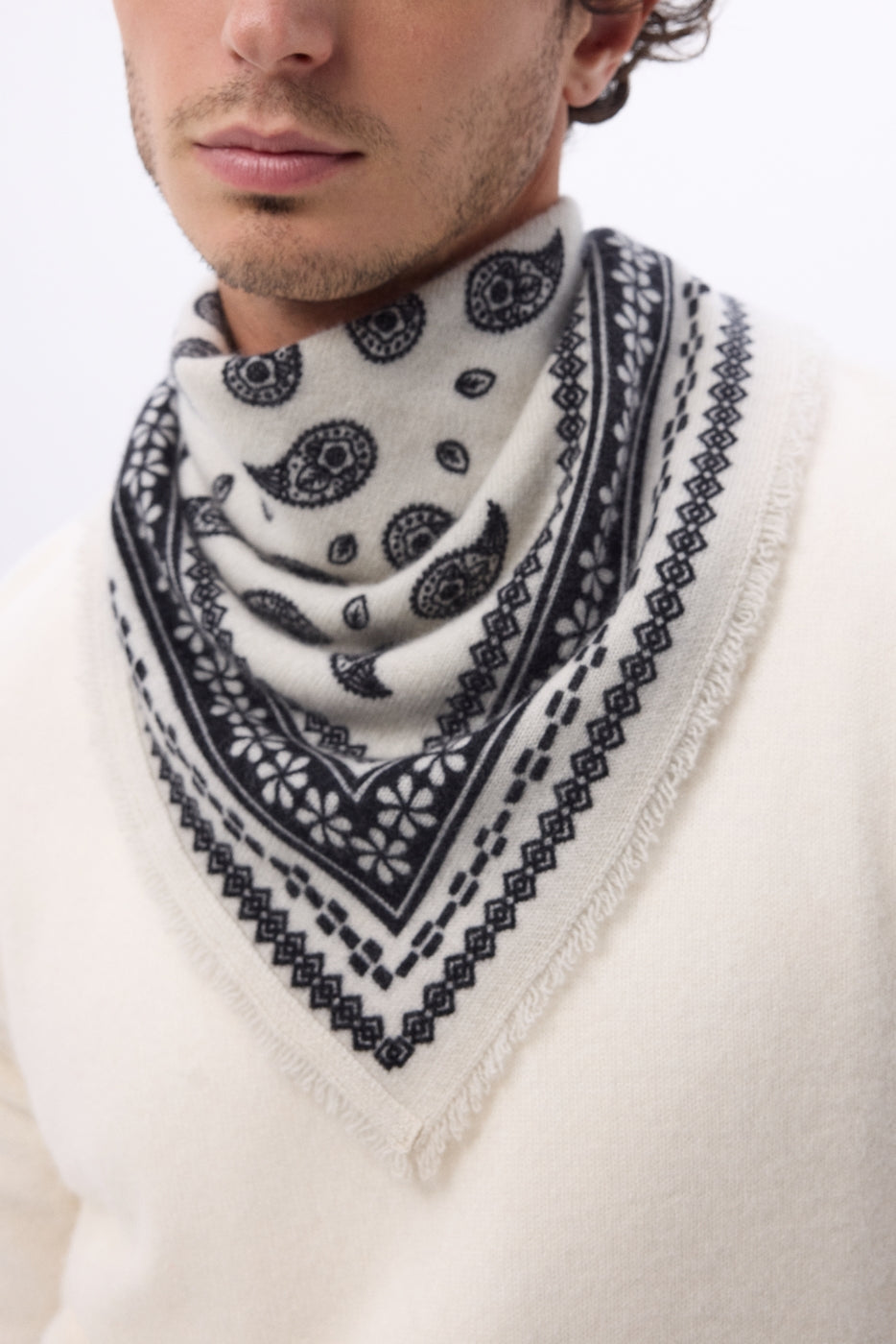 Bandana pequeño Peppy - Blanco - Hombre