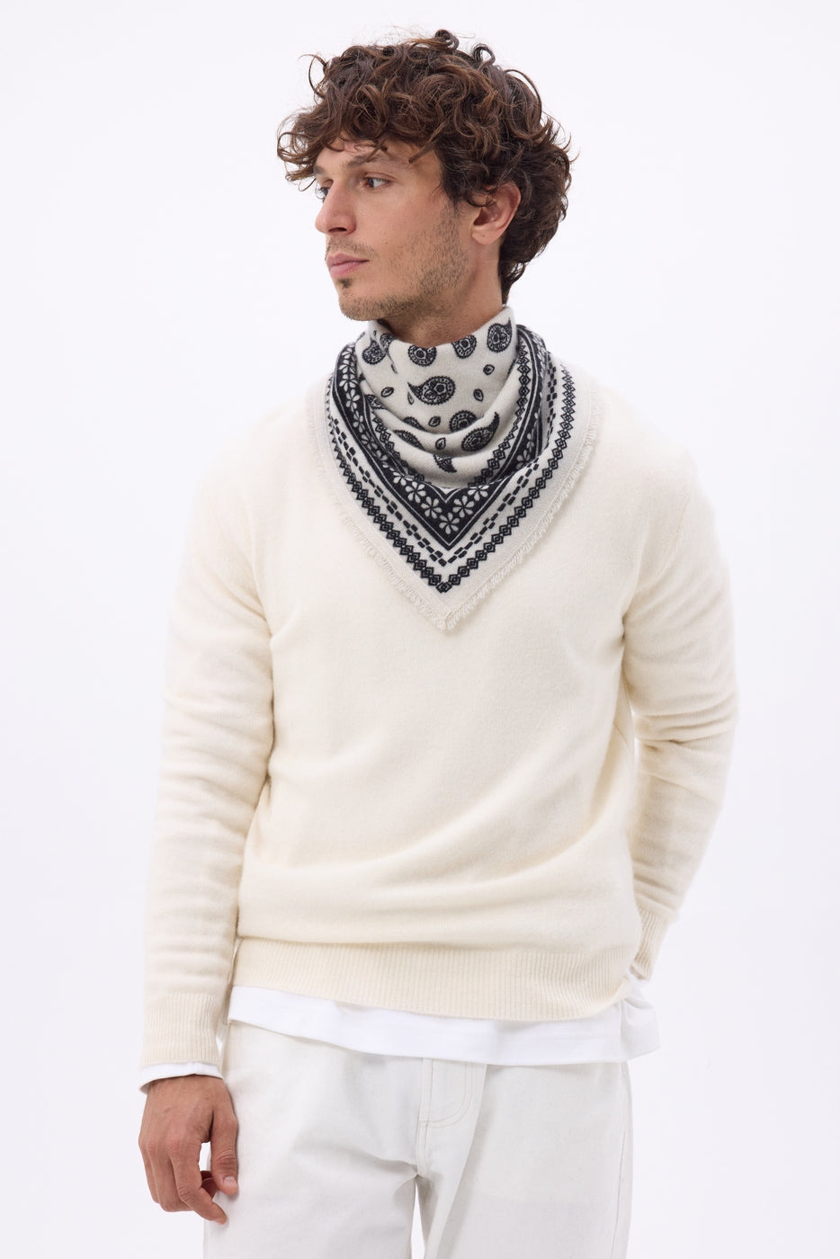 Bandana pequeño Peppy - Blanco - Hombre