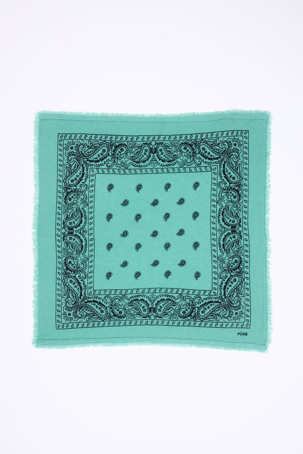 Small Presley Bandana - Pastel Green Black - Men