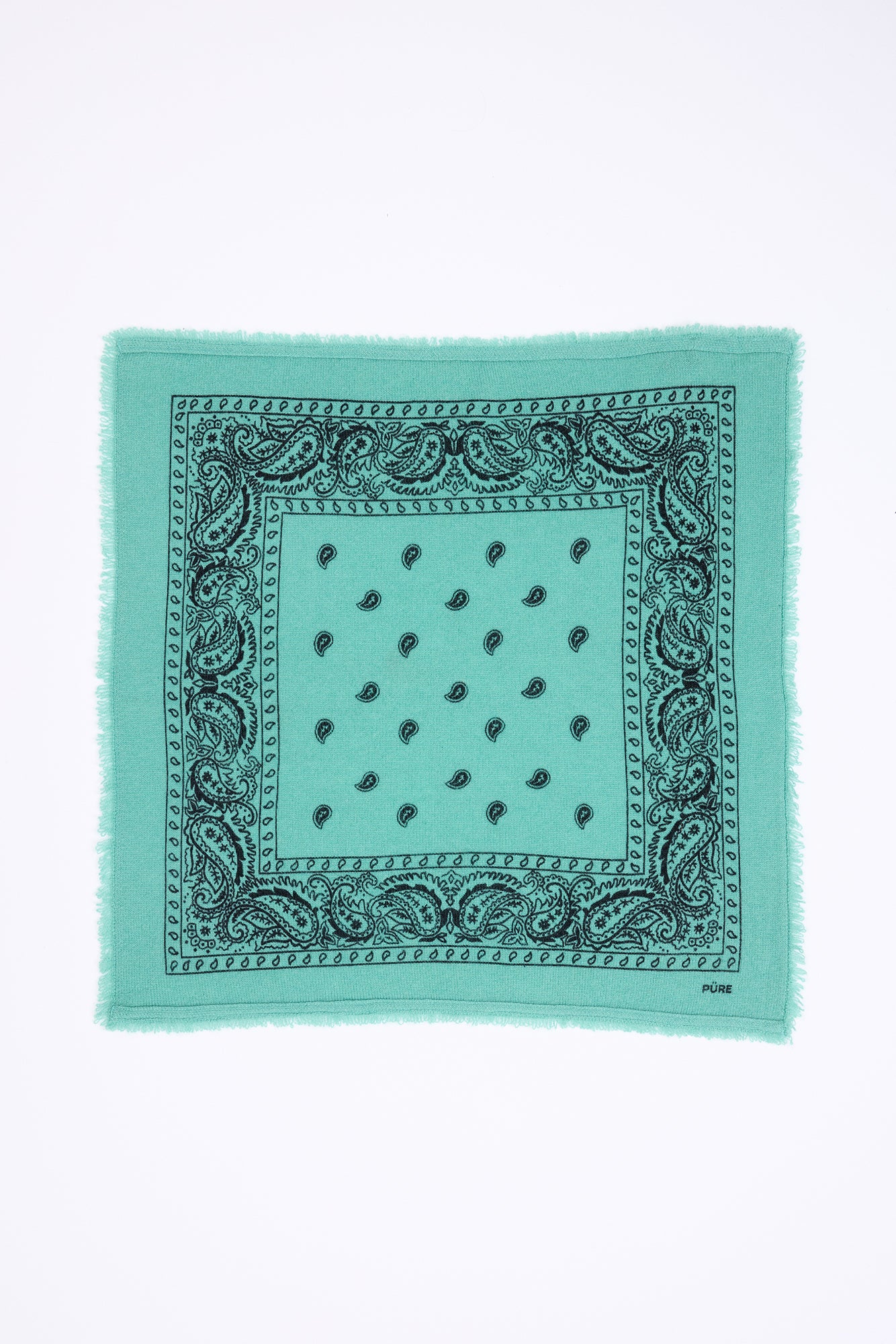 Small Presley Bandana - Pastel Green Black - Men