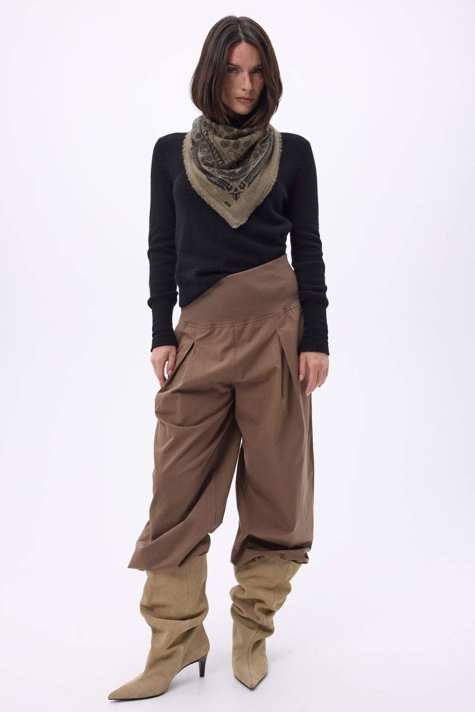 Small Rodeo Bandana - Heather Khaki - Women