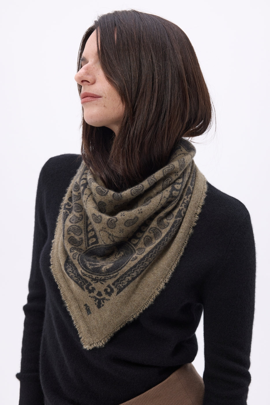 Small Rodeo Bandana - Heather Khaki - Women