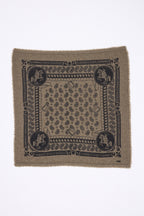 Petit Bandana Rodéo Small Rodeo - Khaki Chine - Enfant - 100% Cachemire