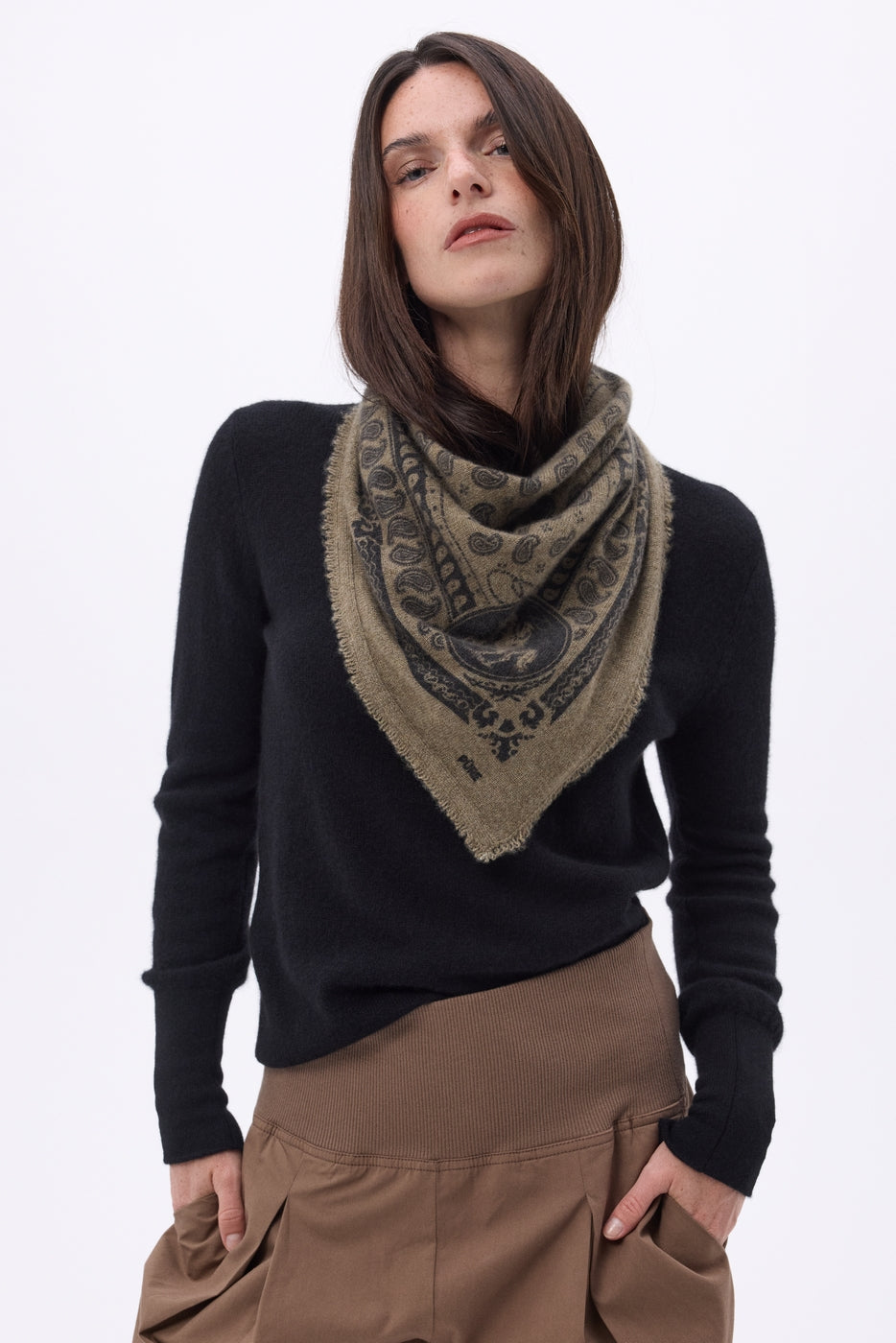 Small Rodeo Bandana - Heather Khaki - Women