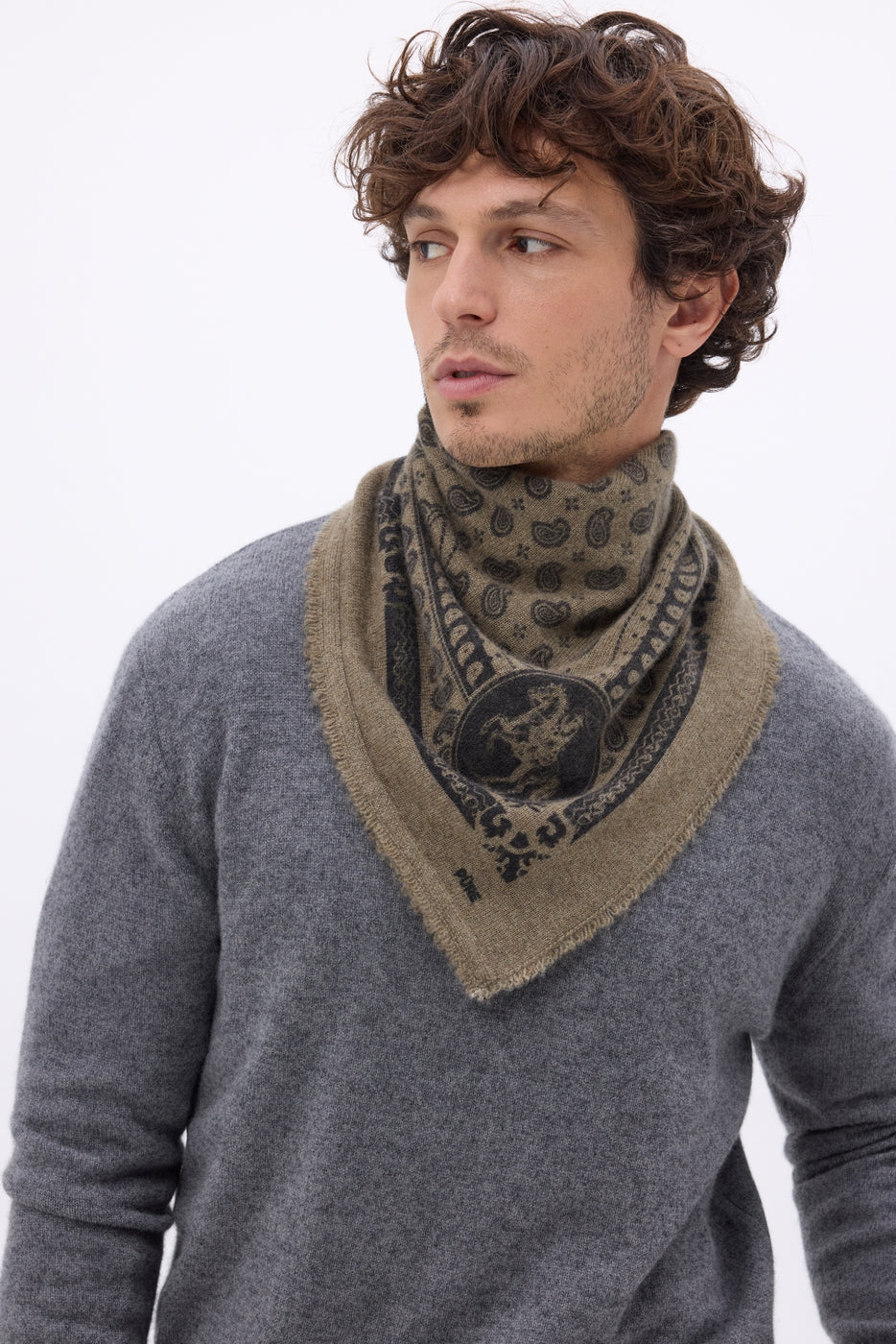 Small Rodeo Bandana - Heather Khaki - Men