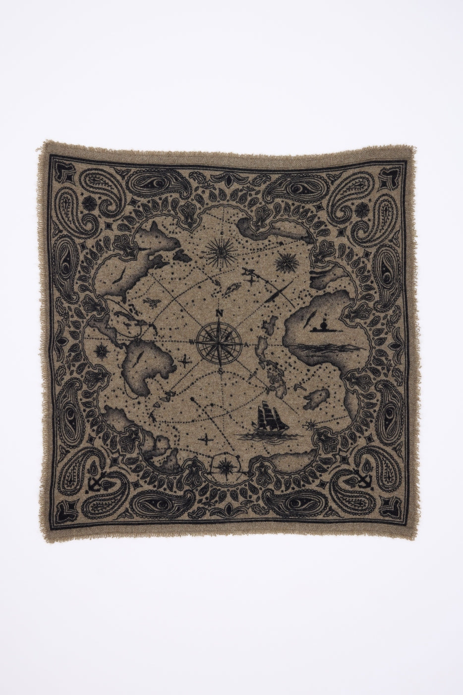 Bandana pequeño Vasco - Caqui jaspeado - Mujer