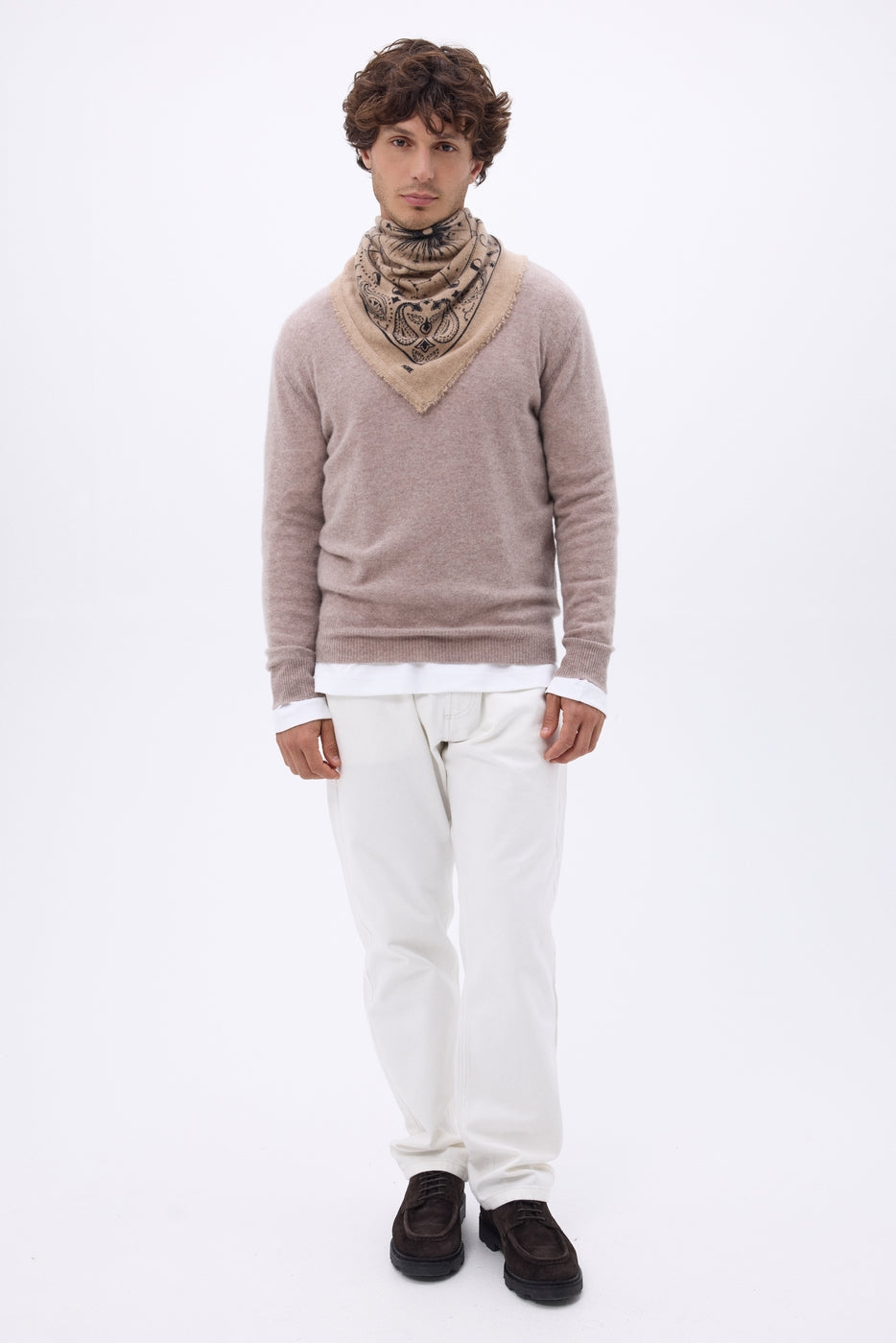 Bandana pequeño Zodiac - Beige crema - Hombre