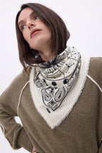 Bandana pequeño Zodiac - Blanco - Mujer