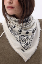 Bandana pequeño Zodiac - Blanco - Mujer
