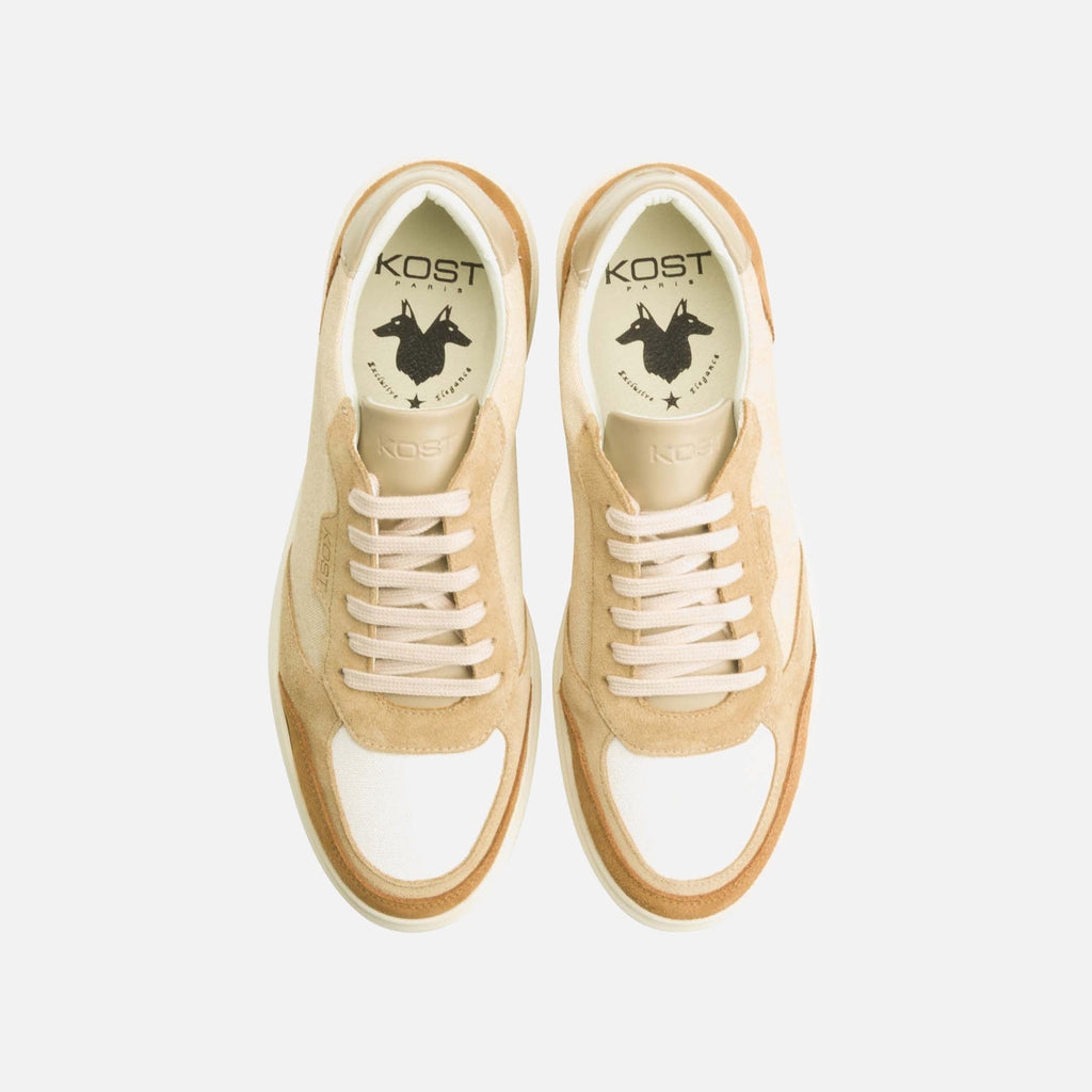 Sneakers Snooze T - Taupe/Ecru/Cognac