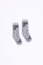 Calze Bandana Presley - Grey Nero - Unisex - 100% Cashmere