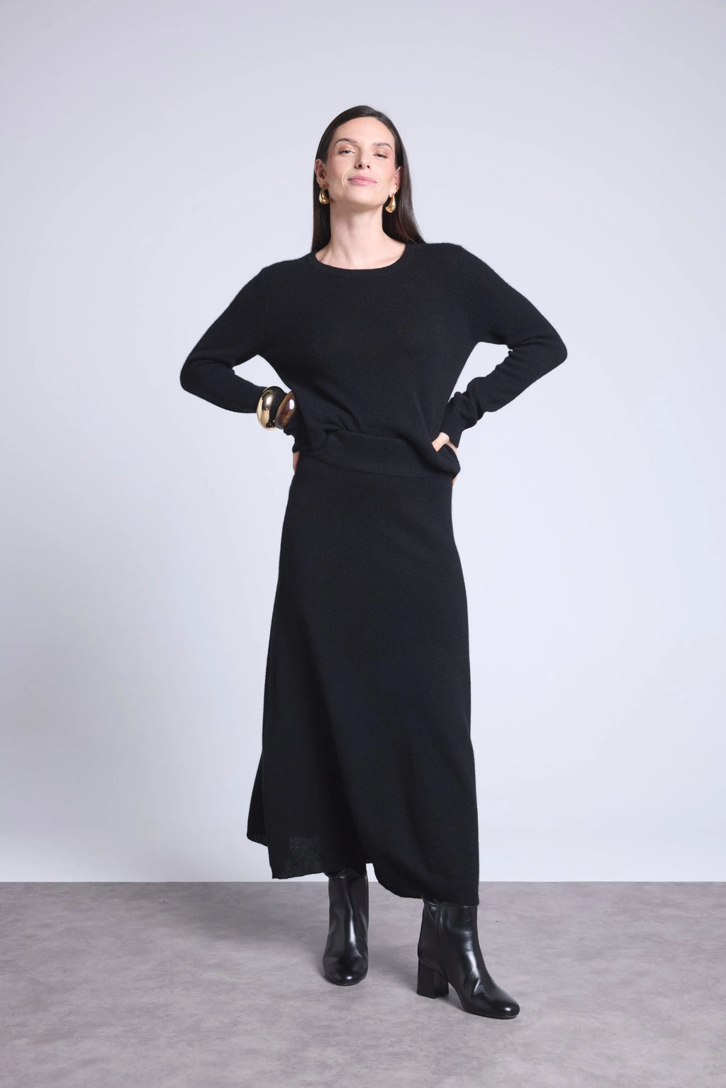 Sofia Maxi Skirt - Black - Women