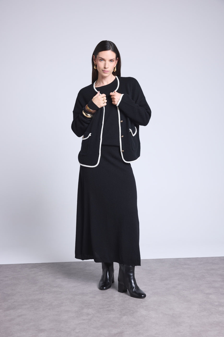 Sofia Maxi Skirt - Black - Women